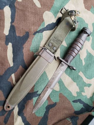Wwii Us Army Marine Corps M1 Carbine Model 4 Bayonet Knife Imperial