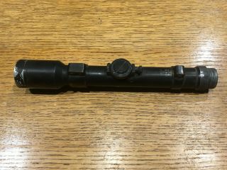 Vintage German Deitz Ww2 Wwii Rifle Sniper Scope Parts W/ Rings 7/8 " Tube