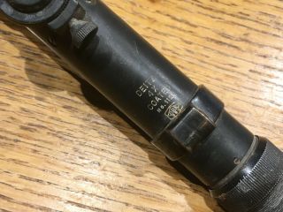 Vintage German Deitz WW2 WWII Rifle Sniper Scope parts w/ Rings 7/8 