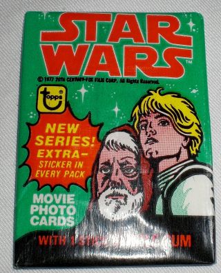 1977 Topps Star Wars Series 4 Wax Pack Trading Cards