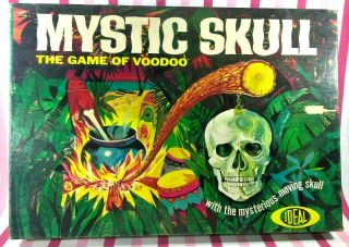 Vintage Mystic Skull The Game Of Voodoo " Mysterious Moving Skull " 1964 By Ideal