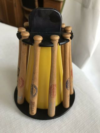 Vintage 1960’s American League Baseball Bat Bank With Wooden Bats 2