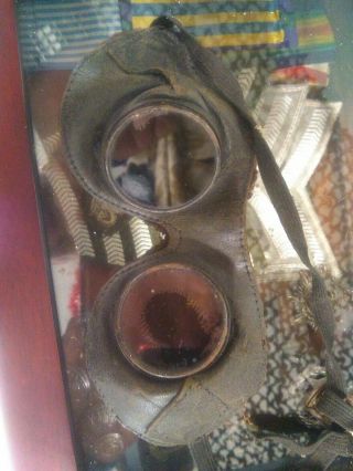Vintage Leather Welding Goggles