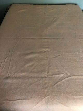 Vtg Northern Chatham Blanket Peach Acrylic Blend 68”x92” Twin Soft Cozy Made uSA 3