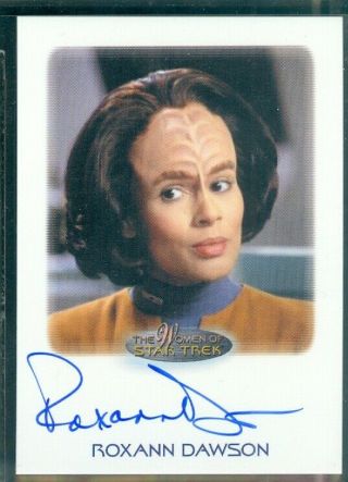 Star Trek Women Of 50th Anniversary Roxann Dawson As B " Elanna Autograph Card