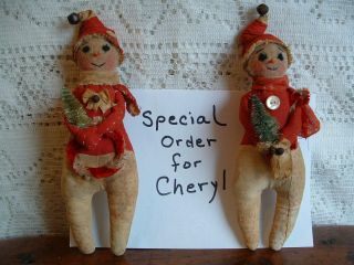 Private Listing Reserved For Cheryl - Snowman Ornaments - Handmade,  Signed Njc