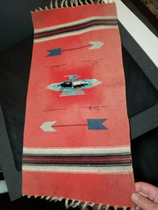 Vintage Native American? Rug Tapestry 29 Inches Long