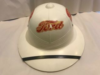 Vintage Ford Tractor Equipment Dealer Safari Pith Helmet Hat Cap Old Stock