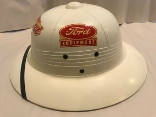 Vintage ford tractor equipment dealer safari pith helmet hat cap old stock 2