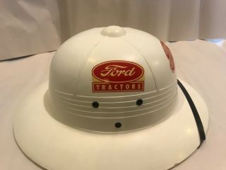 Vintage ford tractor equipment dealer safari pith helmet hat cap old stock 3