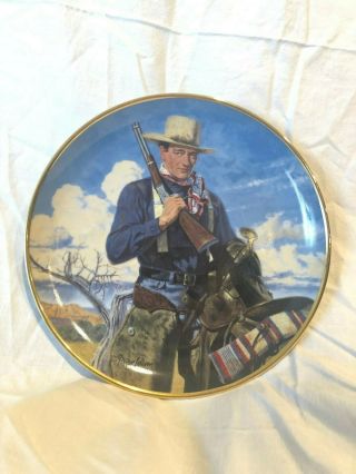 John Wayne Spirit Of The West Collectors Plate By Franklin