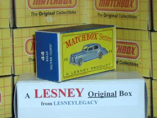 Matchbox Lesney 44a Rolls Royce Silver Cloud Htf Type D Empty Box Only