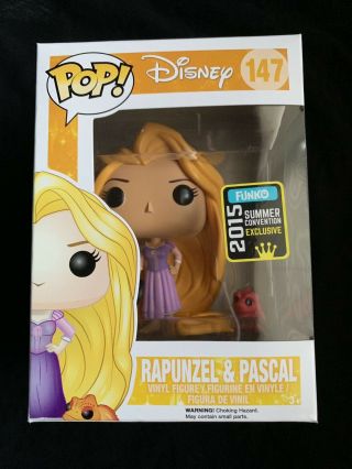 Funko Pop Disney Rapunzel And Pascal San Diego Comic Con Sdcc 2015 Tangled
