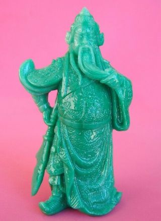 Green Guan Gong,  Guan Yu,  Kwan Kong,  Kuan Kong Or Kong Chang W/ Guan Dao Sword