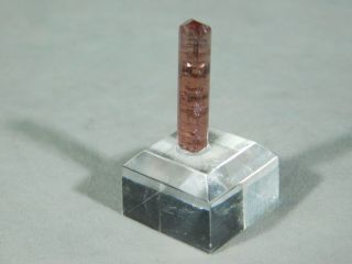A 100 Natural Terminated RUBELLITE Tourmaline Crystal on a Stand Brazil 1.  64 e 3