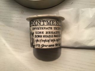 Antique 1800’s English Medicine Pot - Holloways Ointment