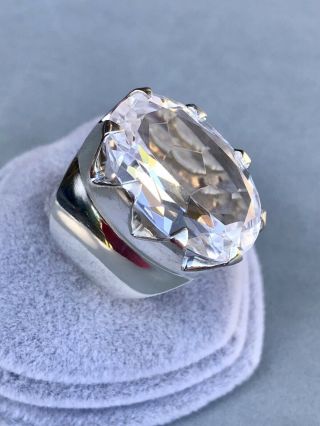 Stephen Dweck Sterling Silver Cocktail Ring Sz 6.  5 26.  4 G