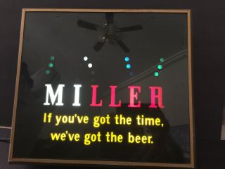 Vintage Miller High Life Lighted Beer Sign Bouncing Ball Motion