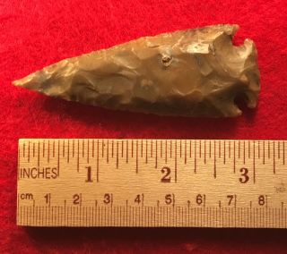 Aprox 3” Dovetail Indian Artifact Arrowheads - Spear Points F11
