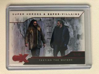 2019 Cryptozoic Czx Heroes & Villains Red Foil 10 Testing The Waters /80