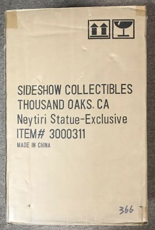 Sideshow Collectibles Avatar - Boxed Neytiri Exclusive Statue Number 366 Of 500