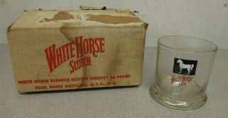 Vintage White Horse Scotch Set Of 4 