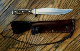 Vintage Puma Bowie Knife 116396 Sheath Near