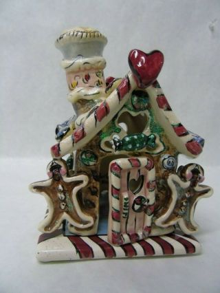 Blue Sky Gingerbread House Candle Holder T173