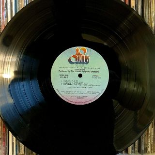 Star Wars Soundtrack w/ Poster 1977 Vinyl 20th Century Records 1st Press 2