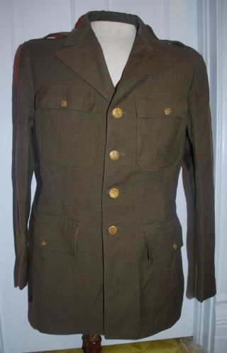 Ww2 Us Army Enlisted Mans Jacket Large Size 40l 40 L