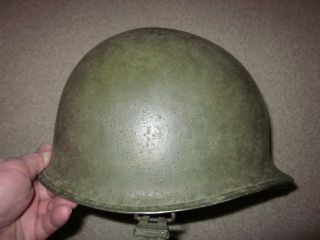 Wwii Us Army Front Seam Steel Helmet And Liner