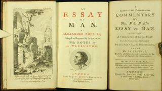 Pope Essay On Man 1746 Warburton Critical & Philosophical Commentary 1742 1st Nr
