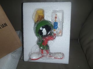 Extremely Rare Looney Tunes Marvin The Martian With Lasergun Figurine Statue