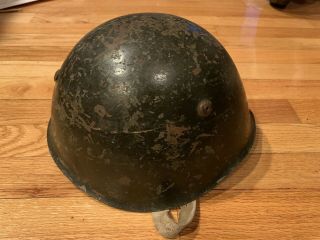 WW2 Italian M33 helmet Leather Liner Chin Strap Untouched size 2