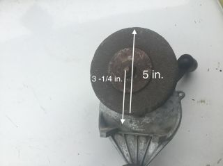 Vintage Hand Cranked Keyco Bench Grinder by Keystone Grinder & Mfg.  Co. 3