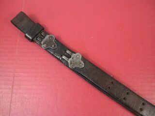 Wwii Us Army M1907 Leather Sling M1903 Springfield M1 Garand Rifle - Unmarked 1