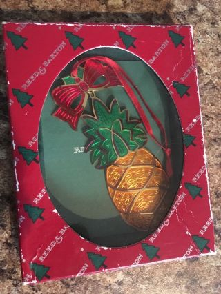 Reed & Barton Vintage Pineapple Ornament (1984 - 1992)