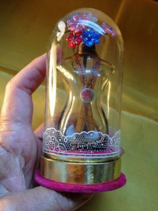 Schiaparelli Vintage Shocking Perfume Dress Form Bottle in Dome 2