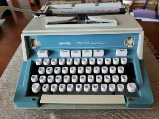 Vintage Hermes 3000 Portable Typewriter