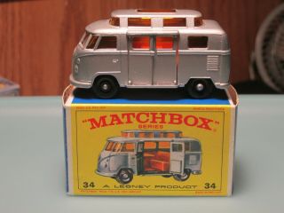 Vintage Matchbox Lesney Volkswagen Camper No 34