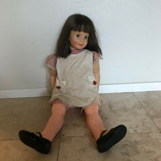 Vintage Brown Hair Patti Playpal Doll Ideal Doll G - 35