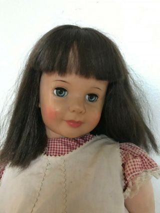 Vintage Brown Hair Patti Playpal Doll Ideal Doll G - 35 3