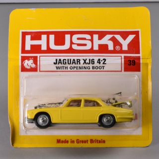 Carded Corgi Husky Models 39 Jaguar Xj6 4.  2 On Card Blister Pack