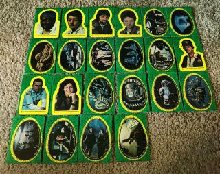 1979 Alien Topps Trading Cards Complete Sticker Set Of 22 Stickers