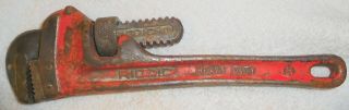 Ridgid Tools Usa 8 " Inch Heavy - Duty Pipe Wrench,  Elyria Oh Usa Tool,  Railroad C&o