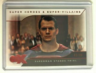 2019 Cryptozoic Czx Dc Heroes & Villains Red Foil 17 Superman 43/80