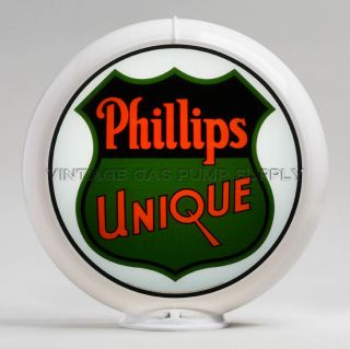 Phillips Unique 13.  5 " Gas Pump Globe (g161) - U.  S.  Only