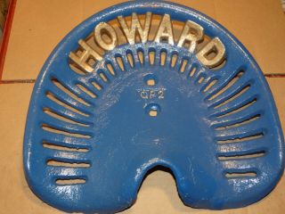 Howard Vintage Cast Iron Tractor Implement Seat Xmas Present