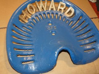 HOWARD VINTAGE CAST IRON TRACTOR IMPLEMENT SEAT XMAS PRESENT 3