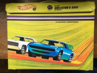 1968 Mattel Hot Wheels Collector’s Case 5144 For Redline Diecast Usa,  Adjustable